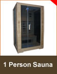 Sauna 1 PERSON FAR INFRARED SAUNA S SERIES | G SERIES GLASS SIDES AND FRONT SAUNA