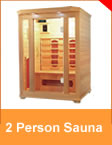 Sauna 2 PERSON FAR INFRARED SAUNA S SERIES | FRAMELESS GLASS DOOR SAUNA