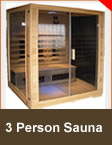 Sauna 3 PERSON FAR INFRARED SAUNA S SERIES | G SERIES GLASS SIDES AND FRONT SAUNA