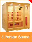 Sauna 3 PERSON FAR INFRARED SAUNA S SERIES | FRAMELESS GLASS DOOR SAUNA