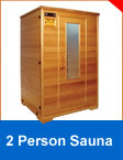 sauna 2 PERSON FAR INFRARED SAUNA NO LIGHT THERAPY | WOODEN FRAME DOOR