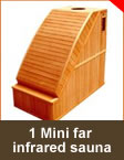 Sauna 1 PERSON MINI FAR INFRARED SAUNA S SERIES | G SERIES GLASS SIDES AND FRONT SAUNA